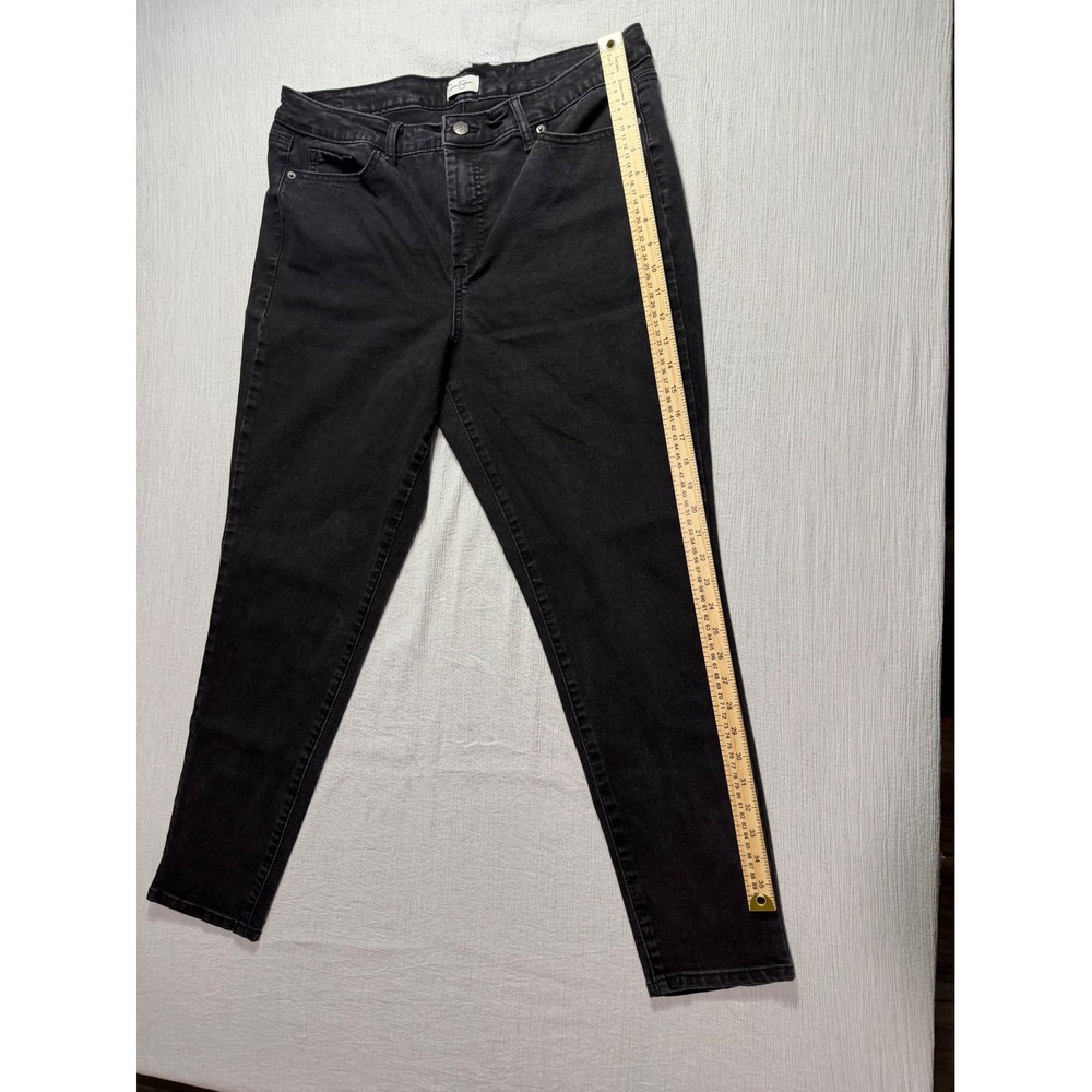 Jessica Simpson Womens Size 14 Black Skinny Jeans High Rise Stretch Denim Pants - Picture 8 of 11